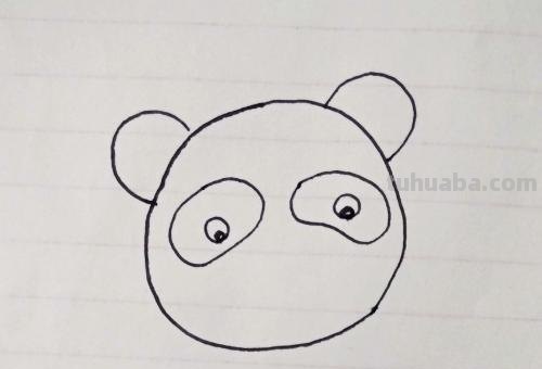 熊猫头怎么画简笔画（熊猫头怎么画简笔画图片）