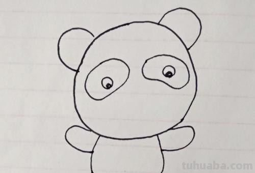 熊猫头怎么画简笔画（熊猫头怎么画简笔画图片）