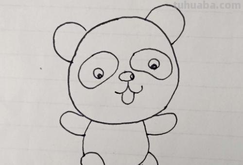熊猫头怎么画简笔画（熊猫头怎么画简笔画图片）