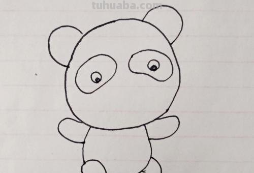 熊猫头怎么画简笔画（熊猫头怎么画简笔画图片）