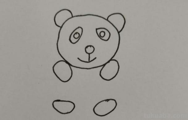 熊猫头怎么画简笔画（熊猫头怎么画简笔画图片）