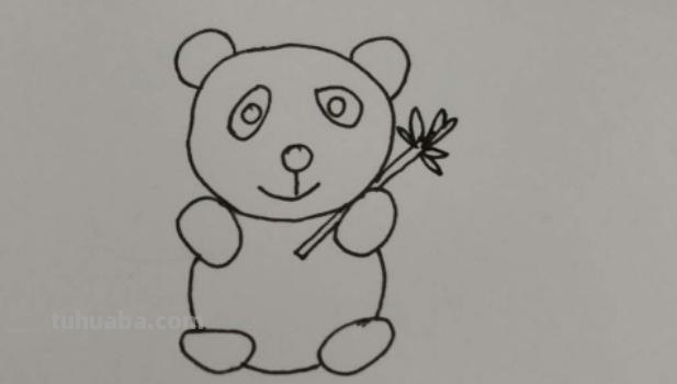 熊猫头怎么画简笔画（熊猫头怎么画简笔画图片）