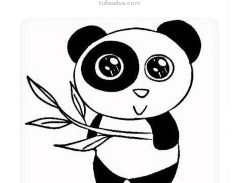 熊猫头怎么画简笔画（熊猫头怎么画简笔画图片）