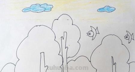 树怎么画简笔画步骤（树怎么画简笔画步骤图）