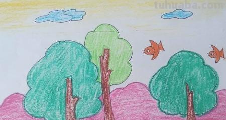 树怎么画简笔画步骤（树怎么画简笔画步骤图）