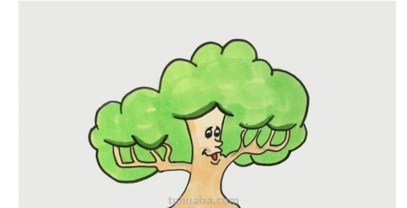 树怎么画简笔画步骤（树怎么画简笔画步骤图）