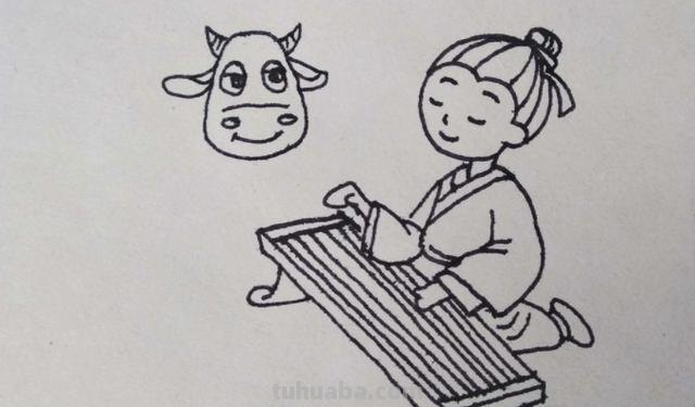 牛怎么画简笔画 儿童（牛怎么画简笔画 儿童 小学生）
