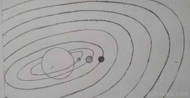 太阳系的简笔画怎么画（太阳系的简笔画怎么画图片）