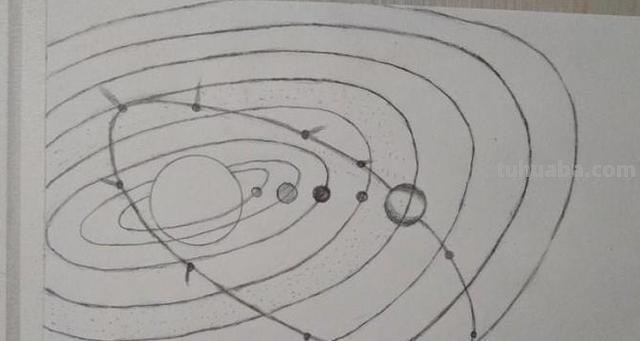 太阳系的简笔画怎么画（太阳系的简笔画怎么画图片）