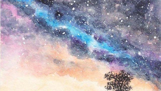 夜空怎么画简笔画（夜空怎么画简笔画小学生画的）