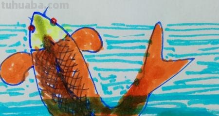 鲤鱼怎么画简笔画（鲤鱼怎么画简笔画图片）