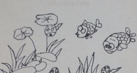 蜻蜓荷花怎么画简笔画（蜻蜓荷花怎么画简笔画图片）