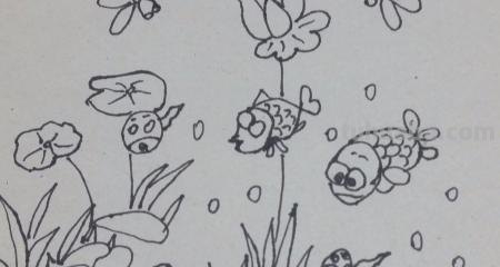 蜻蜓荷花怎么画简笔画（蜻蜓荷花怎么画简笔画图片）