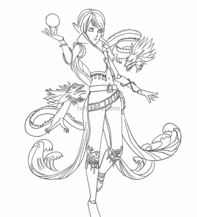 水王子怎么画简笔画（水王子怎么画简笔画六岁以上孩子）