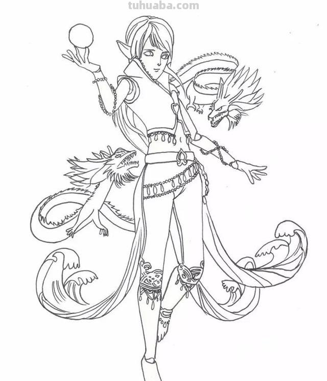 水王子怎么画简笔画（水王子怎么画简笔画六岁以上孩子）