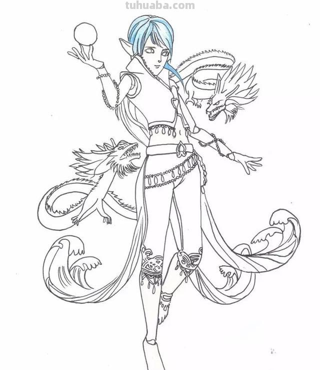 水王子怎么画简笔画（水王子怎么画简笔画六岁以上孩子）