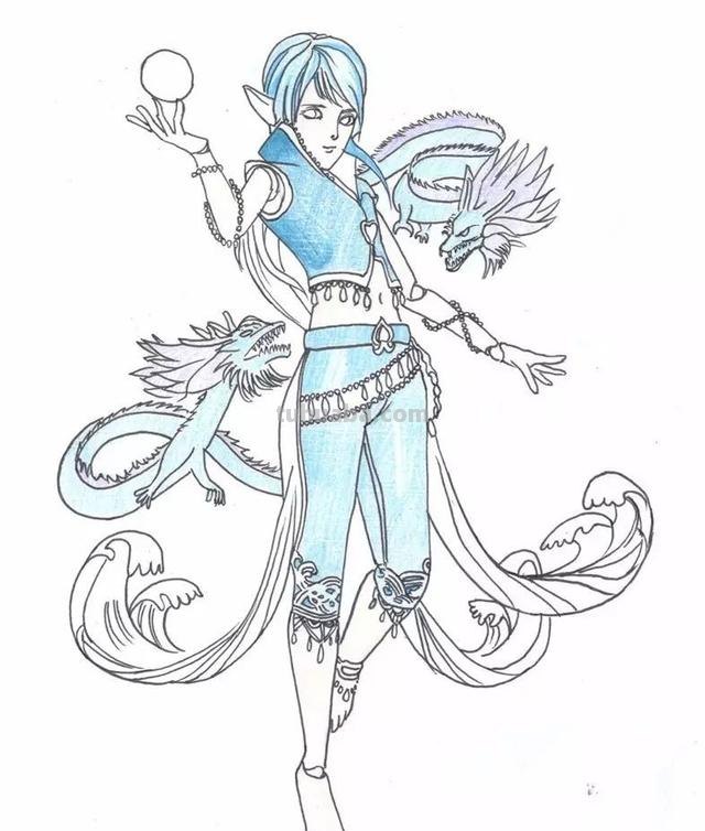 水王子怎么画简笔画（水王子怎么画简笔画六岁以上孩子）