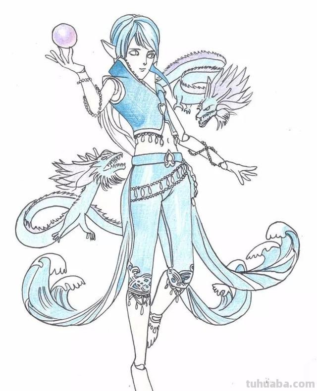 水王子怎么画简笔画（水王子怎么画简笔画六岁以上孩子）