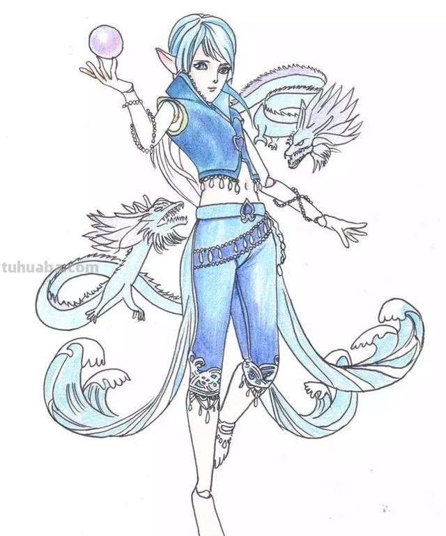 水王子怎么画简笔画（水王子怎么画简笔画六岁以上孩子）