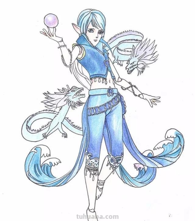 水王子怎么画简笔画（水王子怎么画简笔画六岁以上孩子）