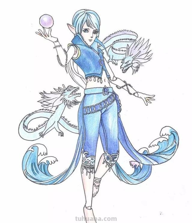 水王子怎么画简笔画（水王子怎么画简笔画六岁以上孩子）