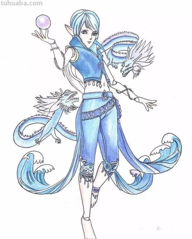 水王子怎么画简笔画（水王子怎么画简笔画六岁以上孩子）