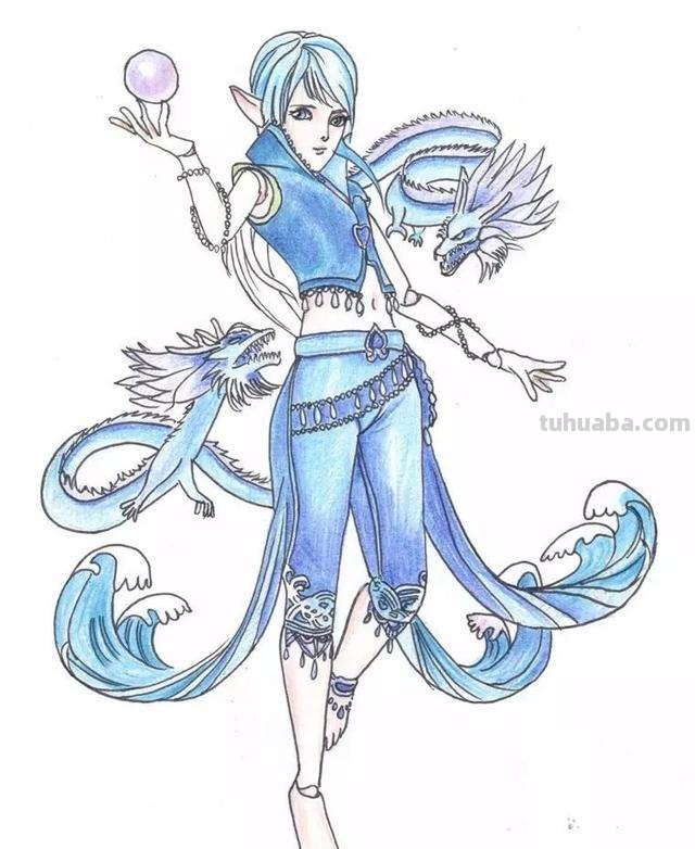 水王子怎么画简笔画（水王子怎么画简笔画六岁以上孩子）