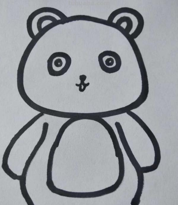 熊怎么画简笔画图片（失心熊怎么画简笔画图片）