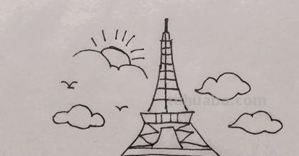 铁塔怎么画简笔画图片（铁塔怎么画简笔画图片大全）
