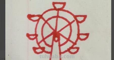 简笔画摩天轮怎么画（简笔画摩天轮怎么画,油彩）