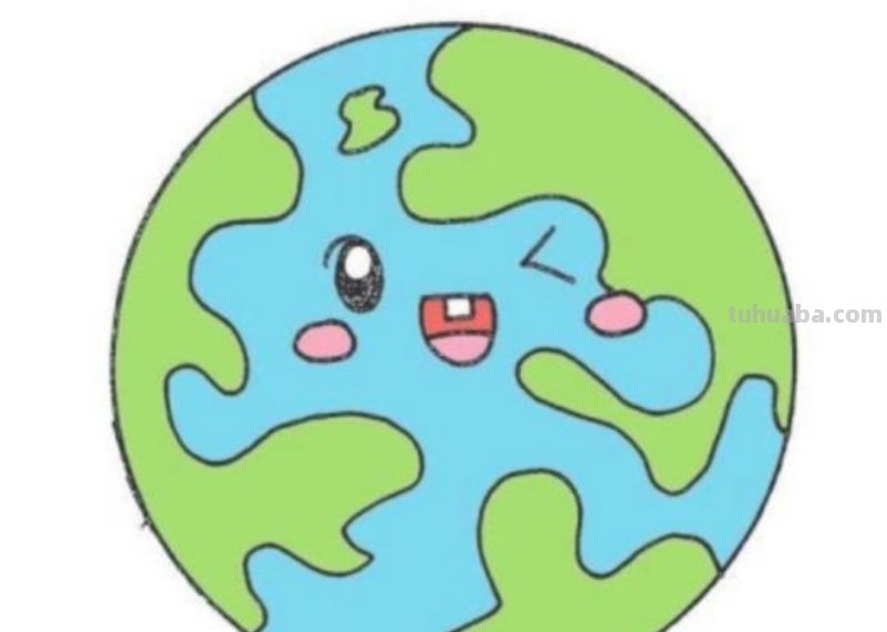 地球怎么画简笔画图片（地球怎么画简笔画图片大全）