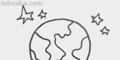 地球怎么画简笔画图片（地球怎么画简笔画图片大全）