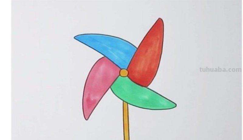 风车怎么画简笔画图片（风车怎么画简笔画图片大全图片）