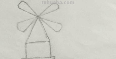 风车怎么画简笔画图片（风车怎么画简笔画图片大全图片）