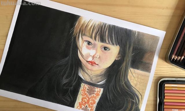 彩铅画学生头发怎么画（彩铅画学生头发怎么画好看）