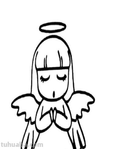 天使怎么画简笔画图片（天使怎么画简笔画图片QQ红包）