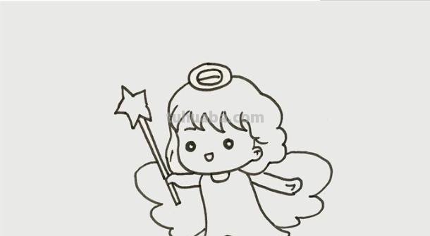 天使怎么画简笔画图片（天使怎么画简笔画图片QQ红包）