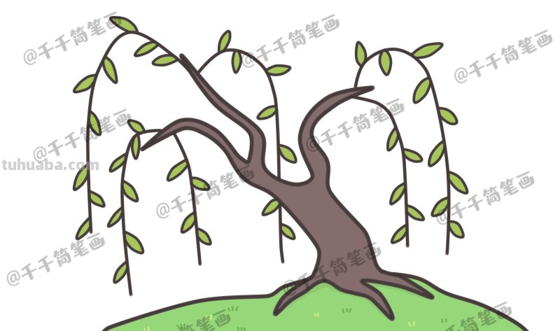 花草树木简笔画，很适合拿去教小朋友！转存收藏