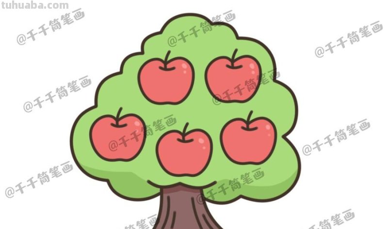 花草树木简笔画，很适合拿去教小朋友！转存收藏