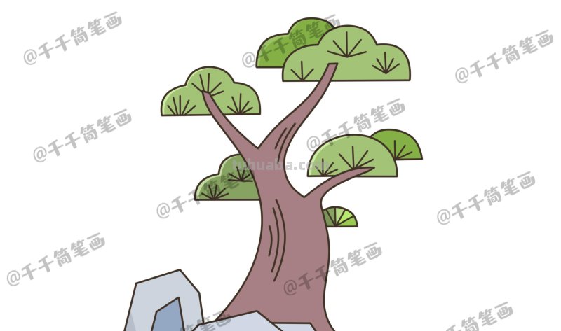 花草树木简笔画，很适合拿去教小朋友！转存收藏