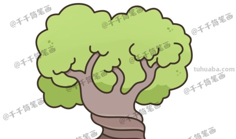 花草树木简笔画，很适合拿去教小朋友！转存收藏