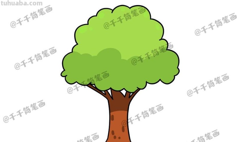 花草树木简笔画，很适合拿去教小朋友！转存收藏