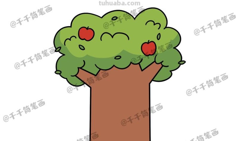 花草树木简笔画，很适合拿去教小朋友！转存收藏