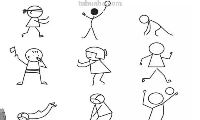 简笔画｜人物简笔画大全，简单好画，一学就会，快为宝宝收藏！