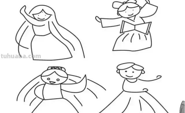 简笔画｜人物简笔画大全，简单好画，一学就会，快为宝宝收藏！