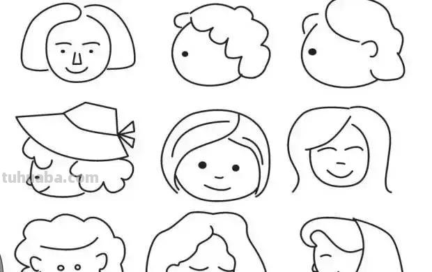 简笔画｜人物简笔画大全，简单好画，一学就会，快为宝宝收藏！