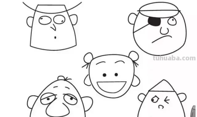 简笔画｜人物简笔画大全，简单好画，一学就会，快为宝宝收藏！