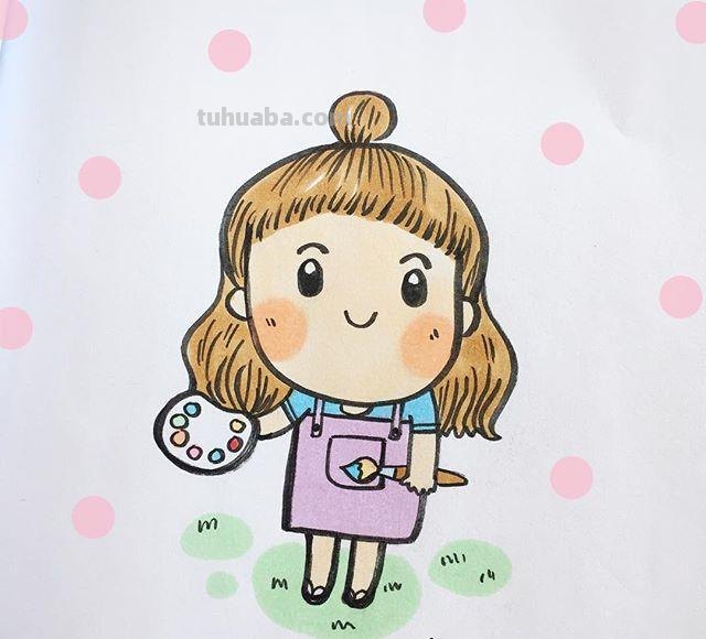 一组萌萌哒人物简笔画~非常可爱~