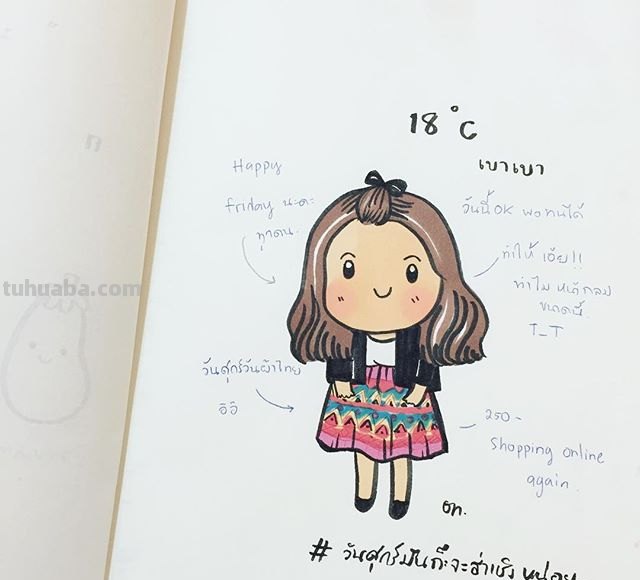 一组萌萌哒人物简笔画~非常可爱~