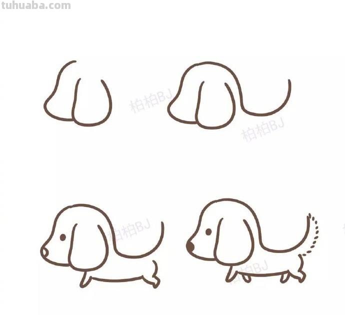亲子小小手工课｜9种狗狗的简笔画